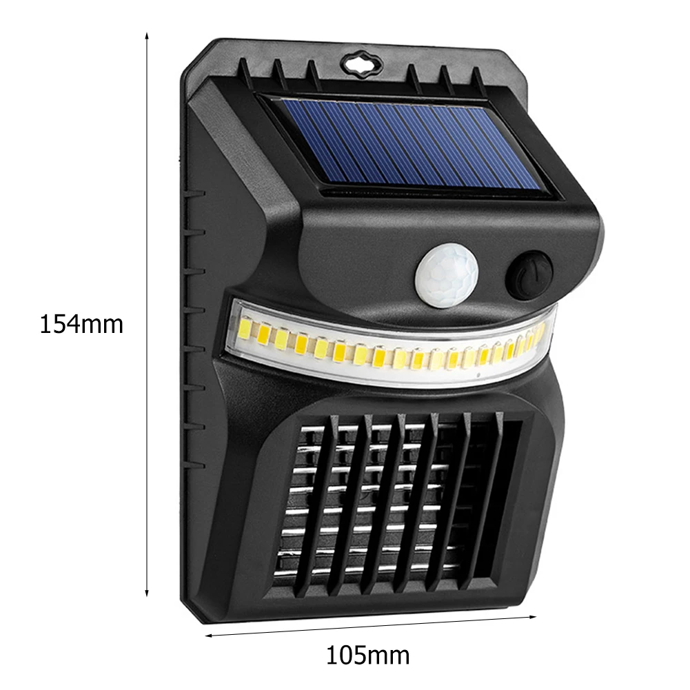 Солнечная лампа-убийца комаров 2 в 1 настенный светильник с пассивным ИК датчиком