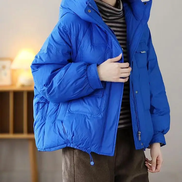 2023 New Winter Women Parkas Jackets Casual Thick Warm Stand Collar Pockets Coat Female Winter Outwear Jacket Parkas A02