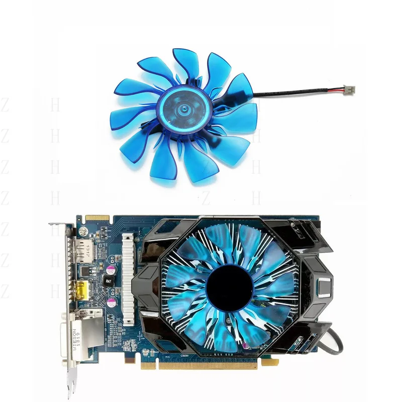 Фото Охлаждающий вентилятор Z для HIS R7 250X 260 360 iCooler GREEN GPU Card GA91O2U №1