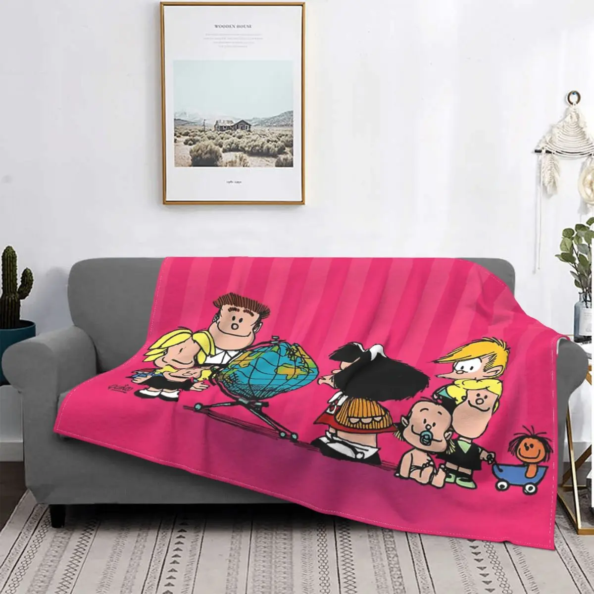 

Mafalda мигелито комикс одеяла коралловый флис брикет постельное белье для спальни покрывало