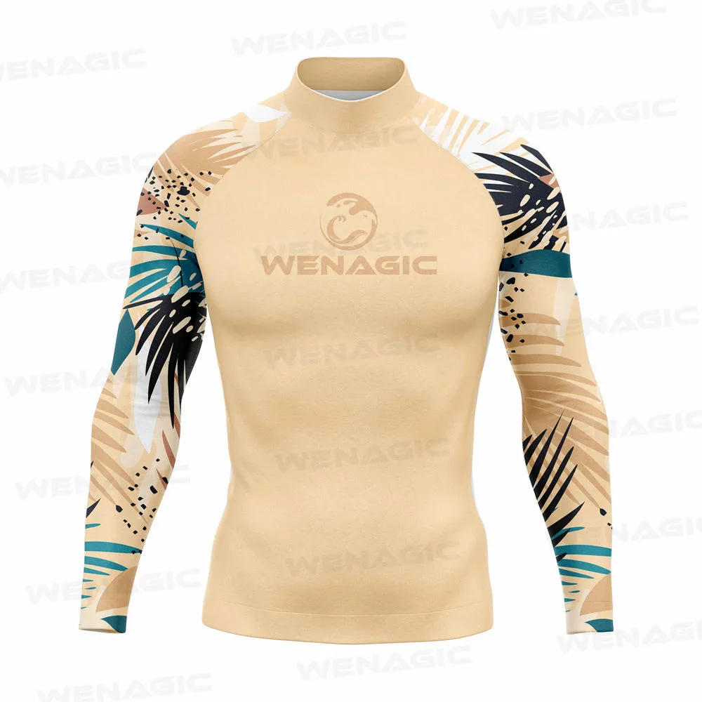 

Rash guard for Men Surfing Clothes Swimsuit Rashguard Surf Wear Uv Protection Water Sport Long Sleeve T-shirt Swimwear Suit