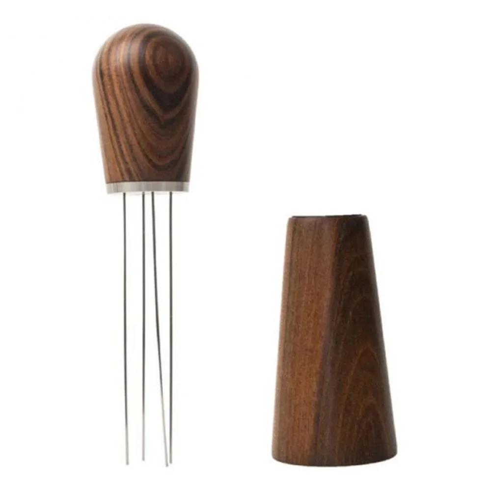 

1 Set Stirrer Useful Stirring Distribution Powder Wooden Handle Espresso Stirrer Coffee Needle Stirrer for Distribution Stirring