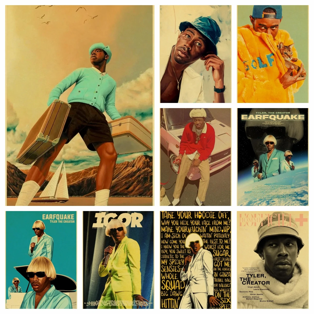 DIY 5D Набор Алмазной Живописи Полный Круглый Сверл Крафт Бумага Холст Tyler