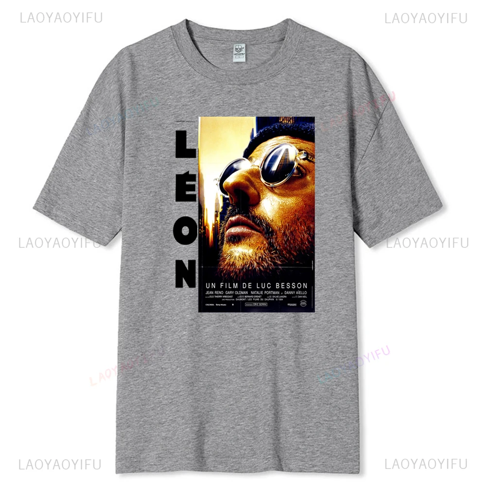 Фильм 80-х Леон Профессиональная классическая футболка с принтом для мужчин и