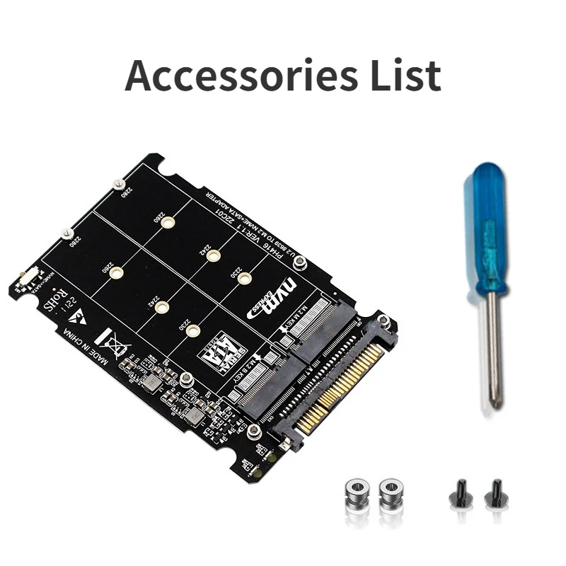 

Совершенно новая модель U.2 SFF8639, 2,5 дюйма, фотобокс M.2 NVMe PCIe4.0 X4 SATA 6G NVMe NGFF для фотографий, карта адаптера расширения