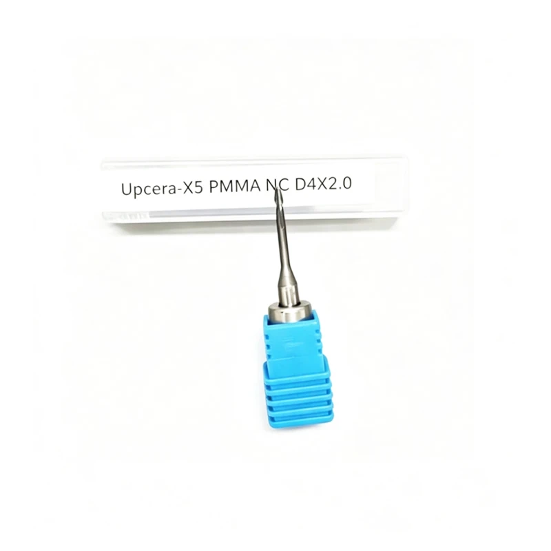 Фото Фрезы для зуботехнического фрезерования Upcera X5 CADCAM из диоксида циркония с покрытием DC/DLC, восковые, PMMA, хвостовик 4 мм, длина 45 мм №4