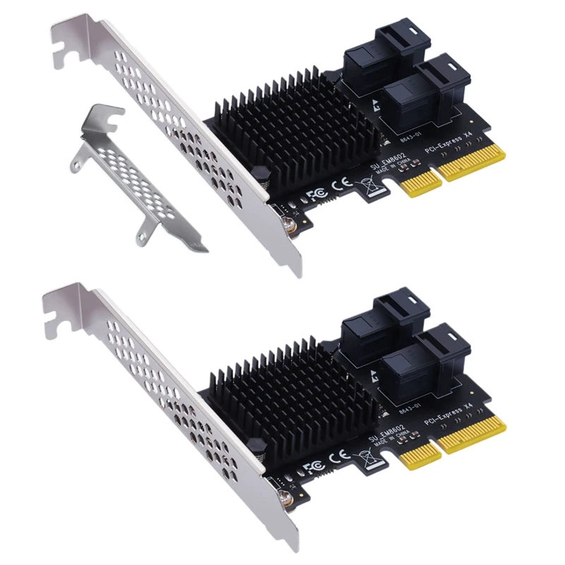 

PCI Express X4 to Dual SFF 8643 20/30Gb Riser Card PCI-E 4X to 16X Adapter PCIE SFF 8643 Extender For U.2 NVMe SSD