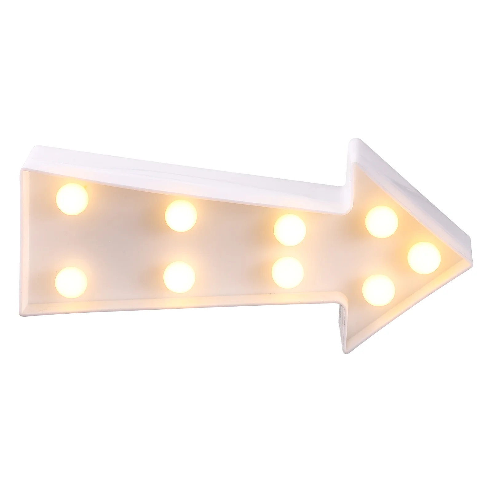 

Light Sign Led Night Marquee Wall Decor Shaped Plastic Corridor Lights Lamp Directions Powered Signs Up White Bar Shape 3D Room