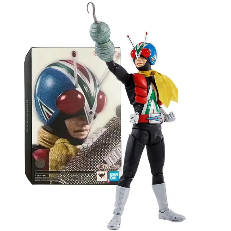 Bandai натуральная фигурка Kamen Rider модель комплекта аниме-фигурки SHF Shinkocchou Seihou Riderman