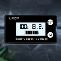 battery capacity indicator dc voltmeter dc 8v 100v lead acid lithium lifepo4 battery tester power display meter tools 12v 24v