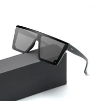 2022 oversized sunglasses women square flat top rivet gradient lens big frame sun glasses female men vintage mirror shades