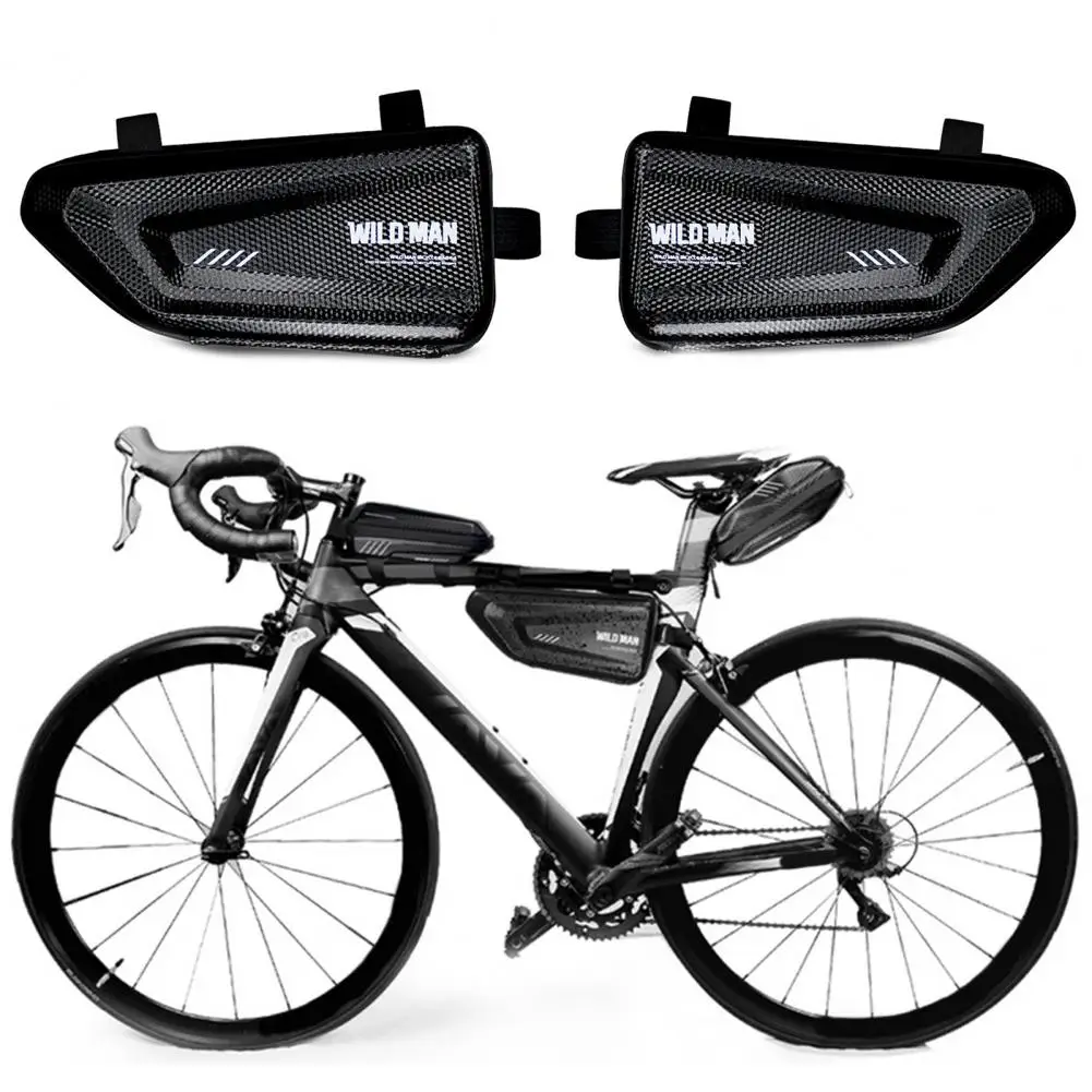 

Bicycle Bags & Panniers WILD MAN-E4 Waterproof Hard Shell Front Tube Frame Bag for Road Bicycle Accessories