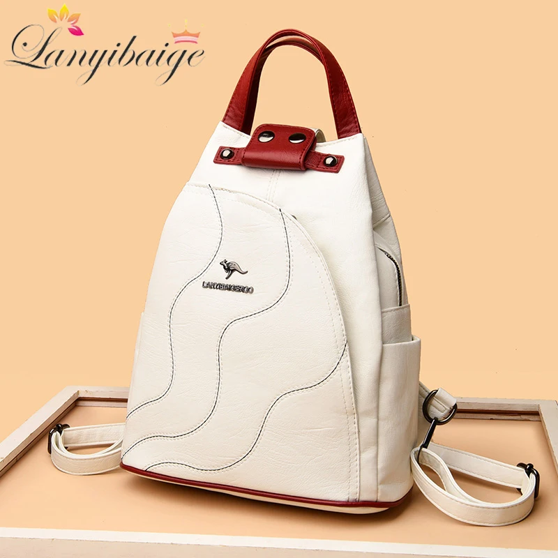 

High Quality Women Bag Fashion Anti Theft Backpacks Large Capacity Travel Bags School Bags For Teenagers Girls Sac A Dos Mochila