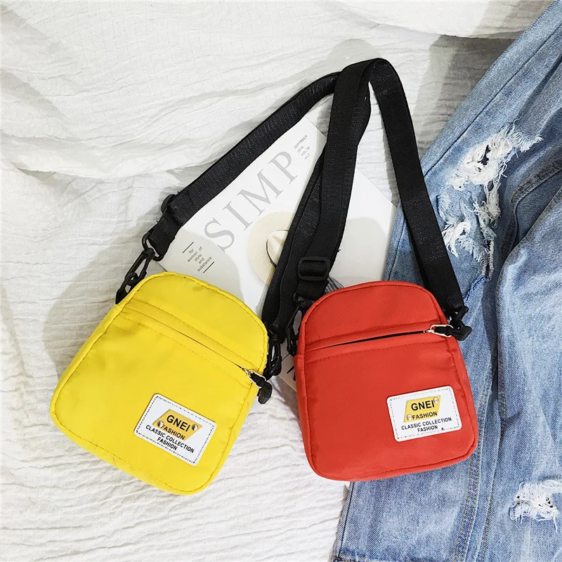 Luxury Designer Brand Mobile Phone Bags New Small Canvas Shoulder Bag for Women Handbags Female Casual Fashion Messenger Bag