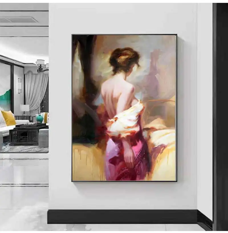 Картина по номерам Абстрактная фигура Ручная роспись маслом Рисунок на холсте