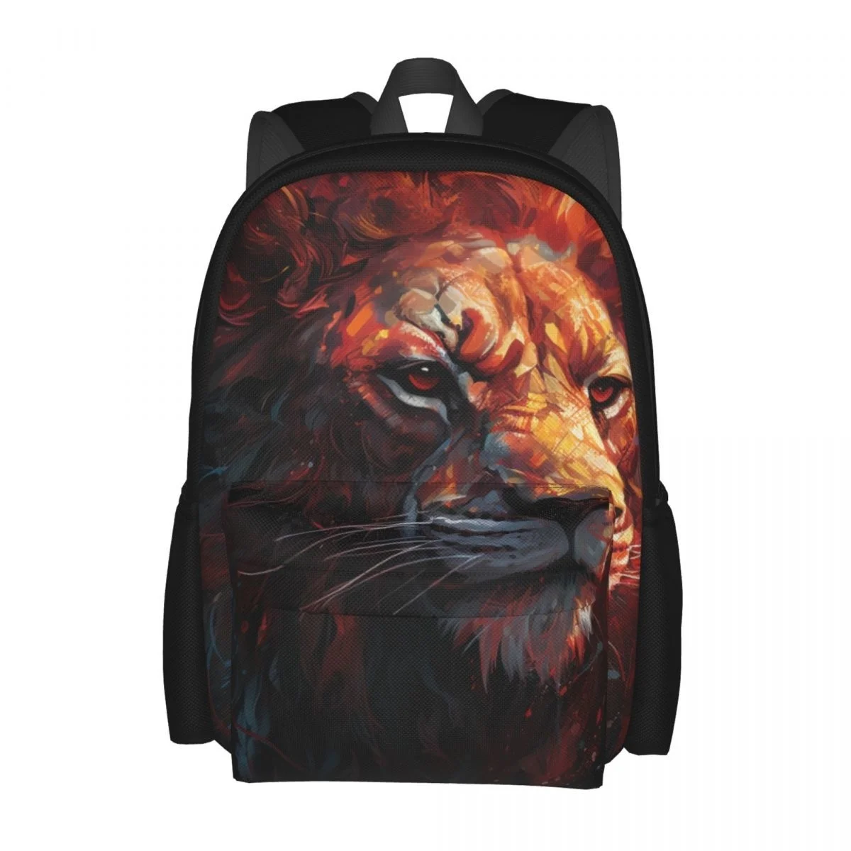 

Lion Backpack Realism Fantastic Grotesque Sport Backpacks Women Men Aesthetic School Bags High Quality Soft Rucksack