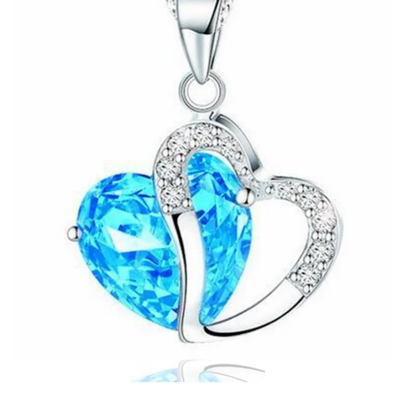 Europe and America 2023 Fashion New Beautiful Heart Pendant Necklace Wholesale Women and Jewelry Wedding Party Couple Gifts