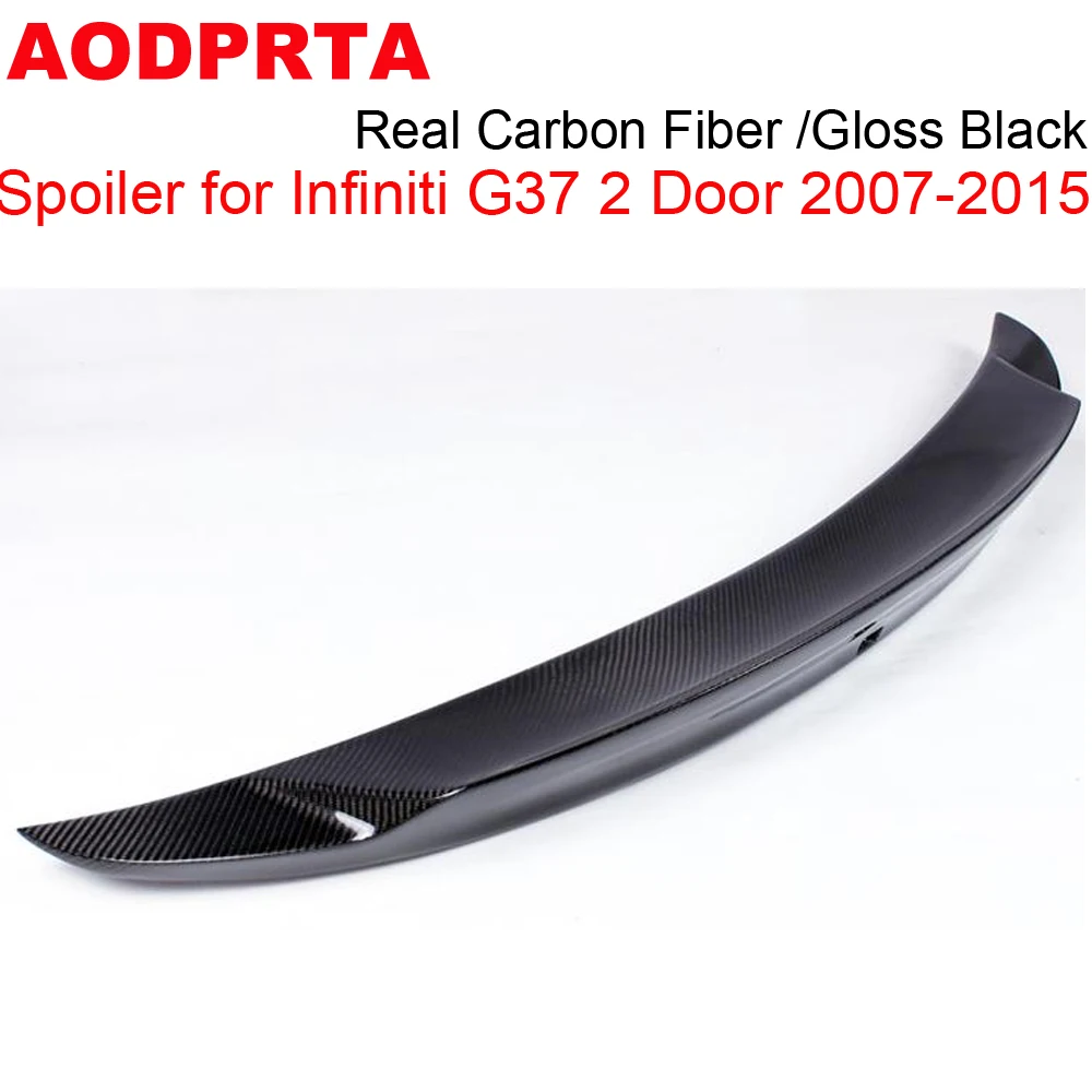 Спойлер G37 из натурального углеродного волокна задний спойлер для багажника Infiniti