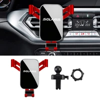 abs car gravity phone holder air vent clip mount mobile cell stand smart phone gps holder for hyundai solaris 2019 2017 2012