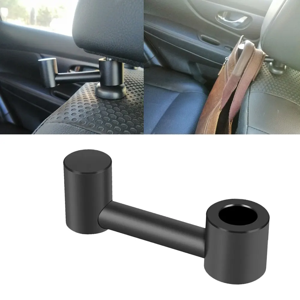 

Aluminum Alloy Car Back Seat Headrest Organizer Storage Hook Holder Metal Hanger For Groceries Garbage Bag Pouch Handbag