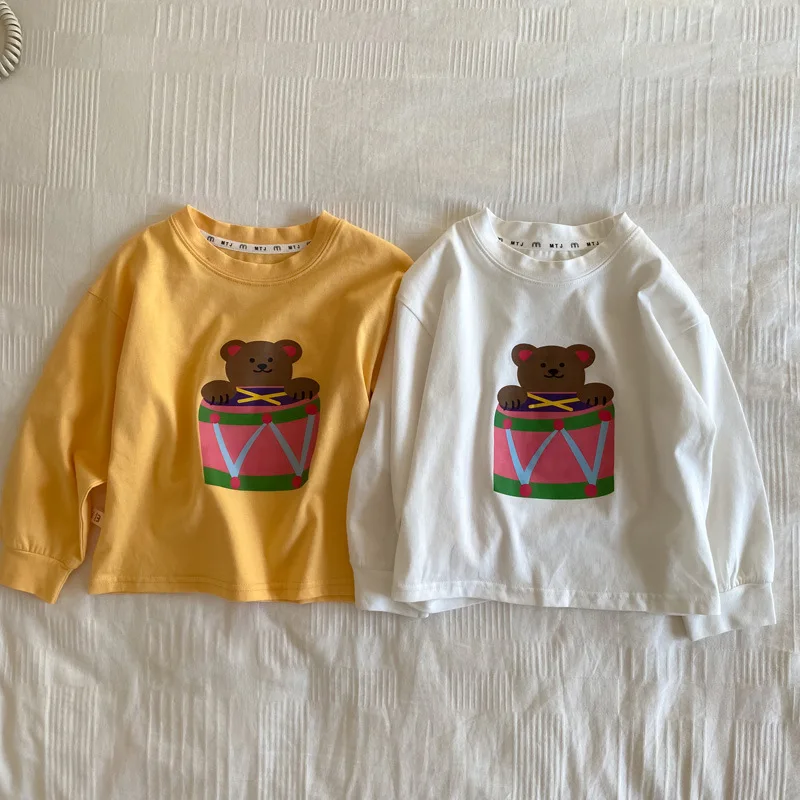 

Spring New Kids Hoodies Girls Cartoon Sweatshirts Boys O-Neck Cotton Hoodie