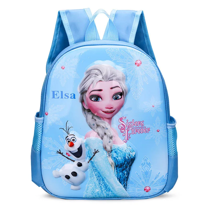 2022 New high-quality Disney Frozen princess Aisha girl backpack, casual fashion Disney kids school bag