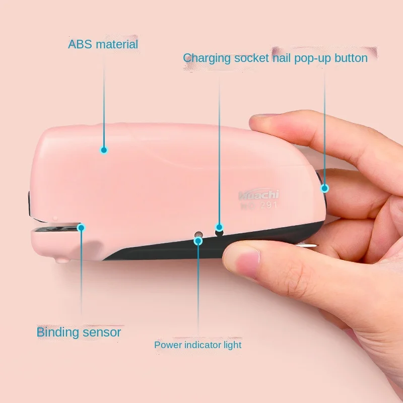 Автоматический Электрический мини-степлер с мультяшным рисунком 26/6 шт. |