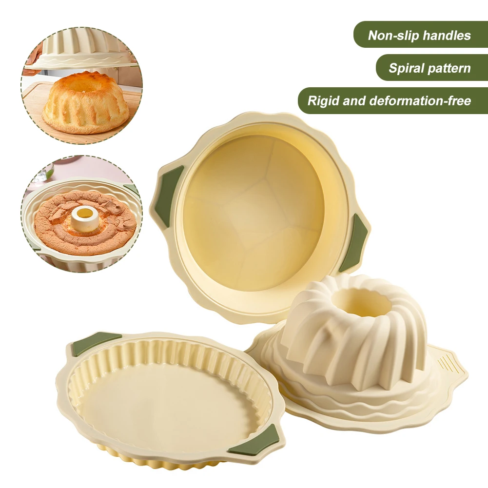 

1PCS Silicone Cake Baking Pan DIY Dessert Mousse Cake Baking Mould Art Cake Baking Tray Home Kitchen Baking Accessories