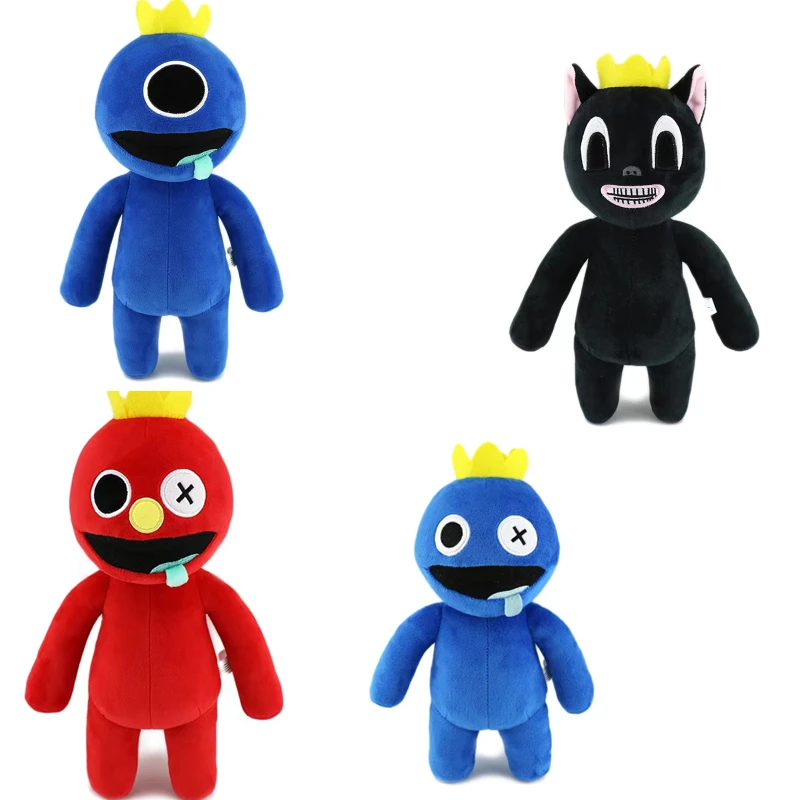 

35Cm Rainbow Friends Plush Toy Doors Figure Cartoon Doll Kawaii Blue Anime Figure Monster Fill Kids Toys Christmas Boy Gift