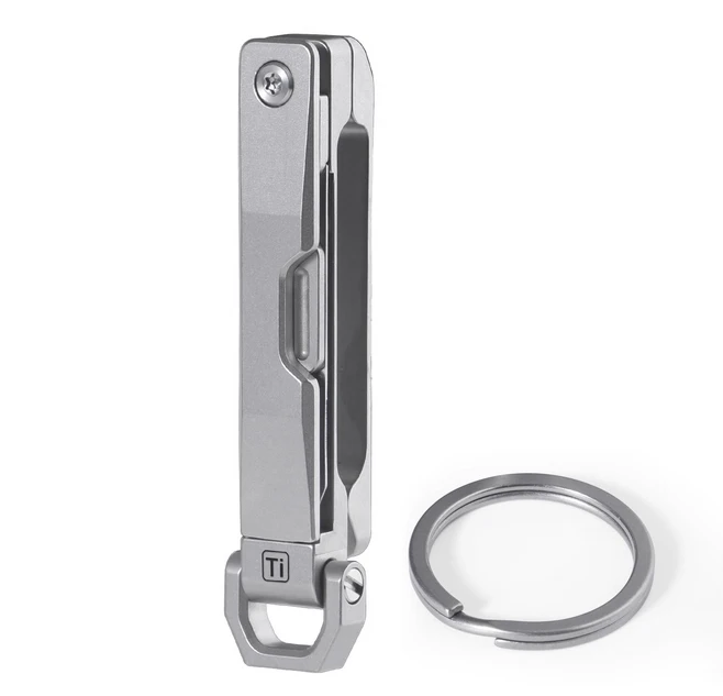 

Брелок из титанового сплава, многофункциональная пряжка, нож, устройство для распаковки, быстросъемная пряжка для ремня, чтобы предотвратить случайное отверстие