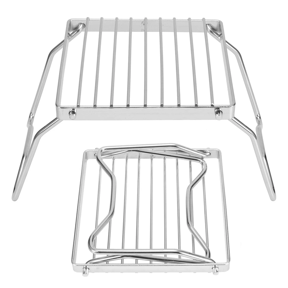 Складной портативный гриль из нержавеющей стали