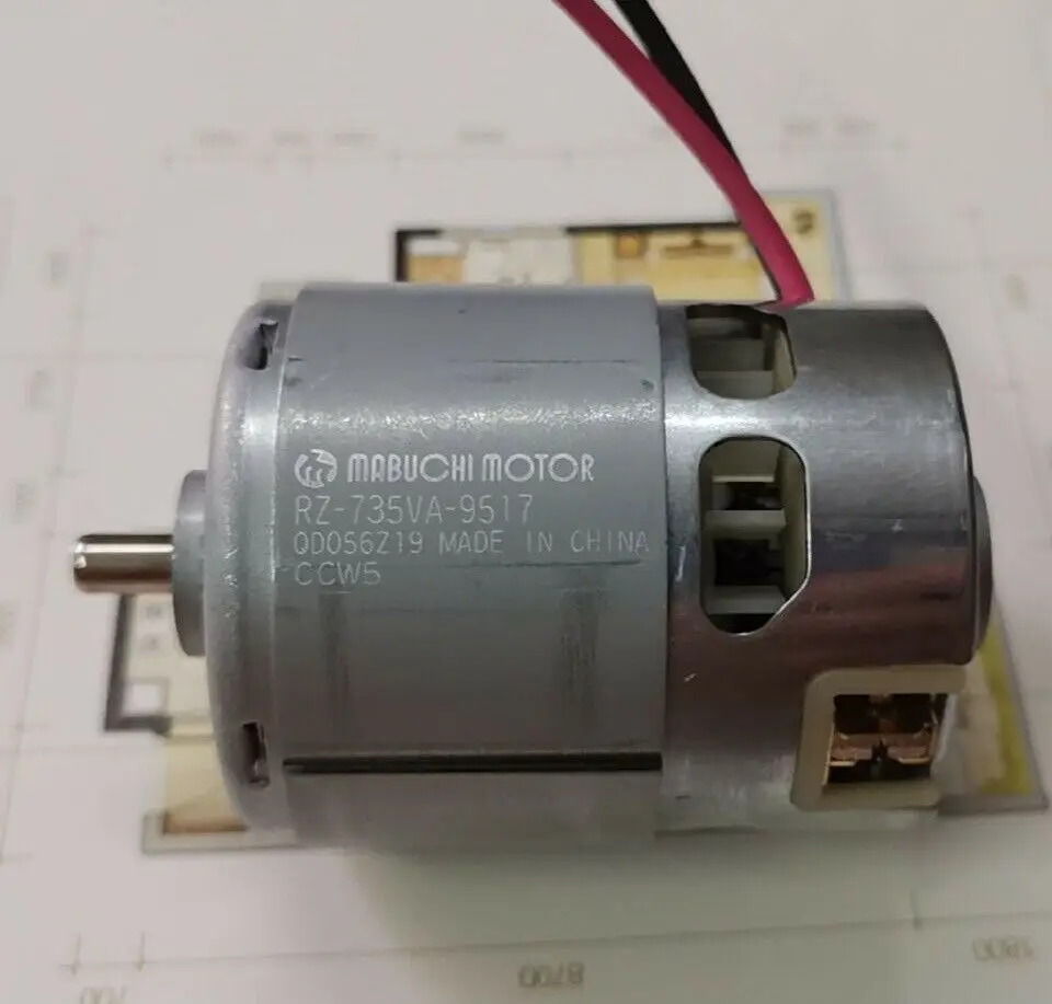 

MABUCHI RZ-735VA-9517 Carbon Brush Motor 7.6mm/ 13.5mm Shaft DC 18V 20400RPM High Speed High Power large torque for Drill