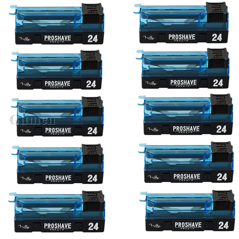 24 шт./коробка Бритвенные лезвия из нержавеющей стали для парикмахерского салона и стрижки волос G0306