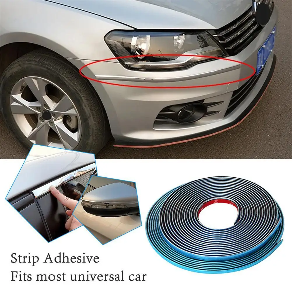 

Гибкая хромированная лента 6 мм и 2 м для защиты от столкновений