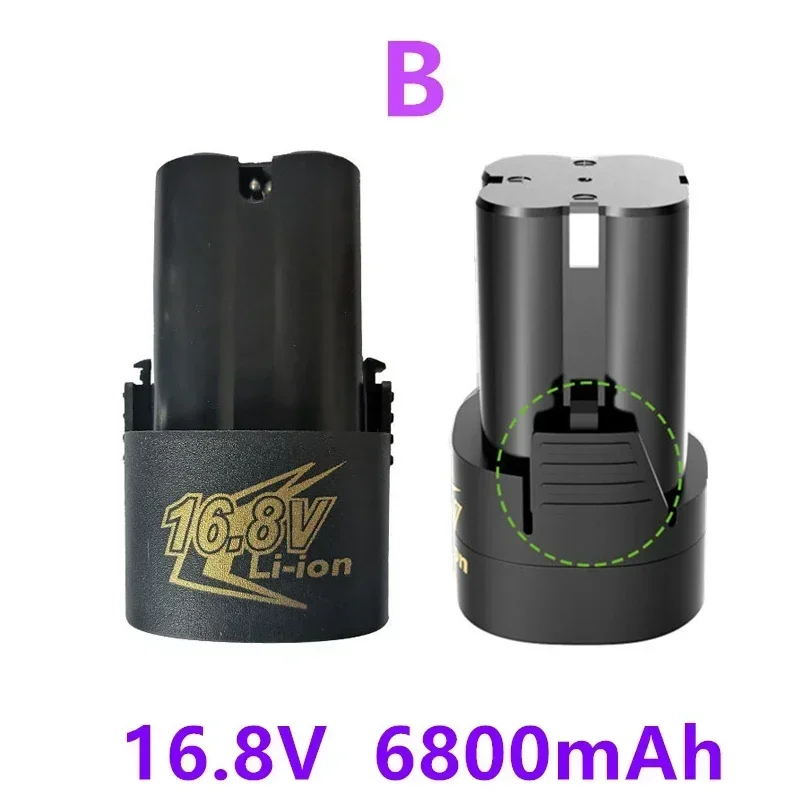 New 16.8V 6800mAh litowa bateria 18650 litowo-jonowe elektronarzędzia akcesoria do wkrętarki akumulatorowej wiertarko-wkrętarka elektryczna