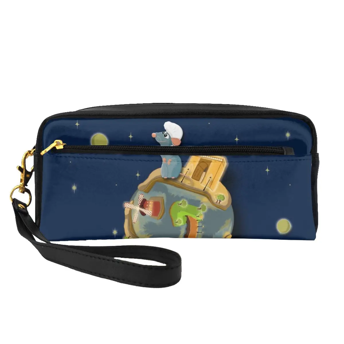 

Little Prince Leather Storage Organizers Mouse And Space Pack Makeup Pouch For Makeups Couples Cosmetic Bags