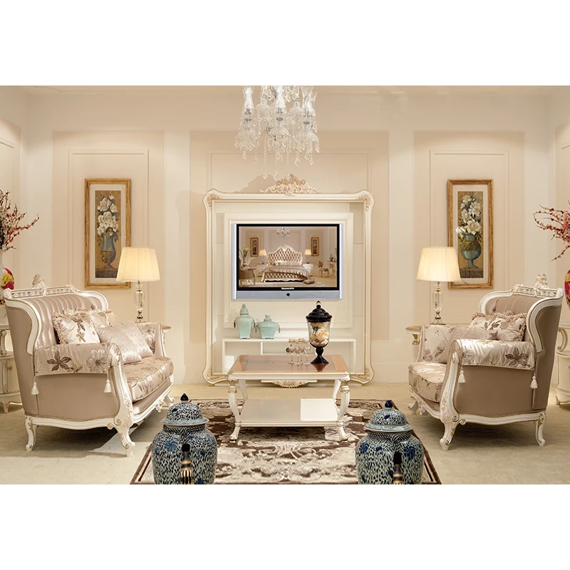 

Диван Версаль, Французский дворец, европейская мебель из массива дерева, комбинация тканевых диванов для гостиной, можно настроить.