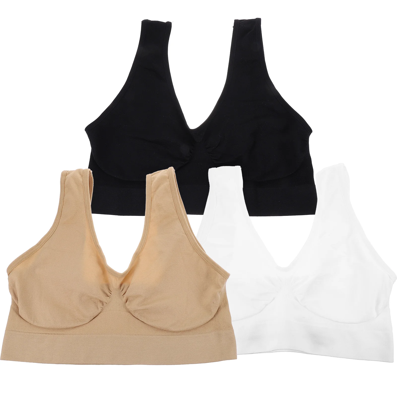 

3pcs Sports Bras Wirefree Sports Fitness Yoga Running for Women