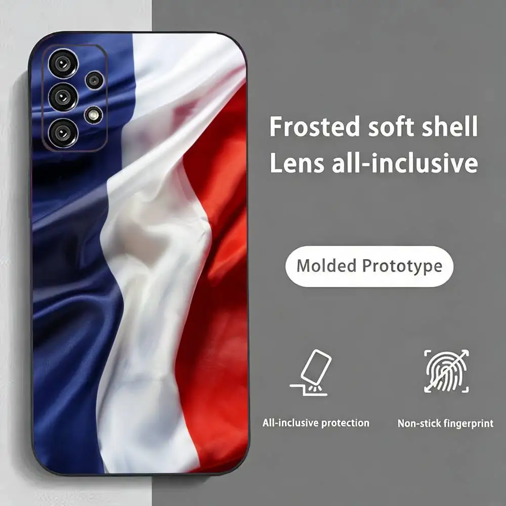 Фото Чехол для телефона Samsung S25 с флагом Франции, Мбаппе и Дембеле, защитный чехол из ТПУ с точными вырезами и принтом №4