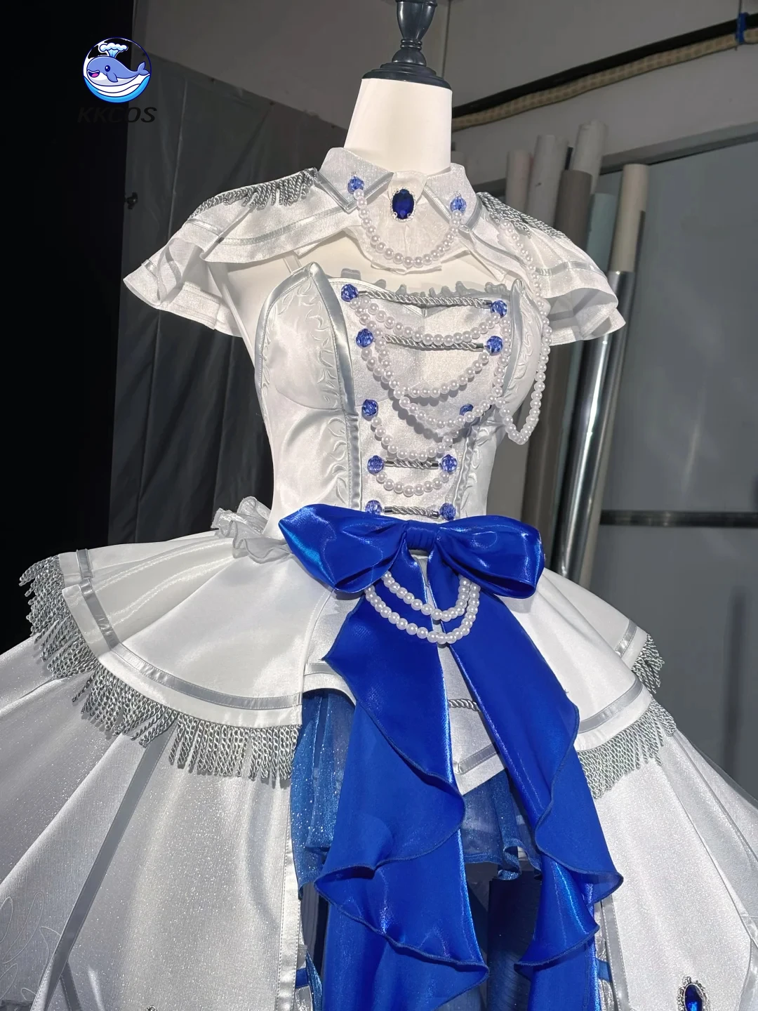 Фото Серия косплей-костюмов: Date A Live-White Queen (Куроми Токисаки) — Платье цвета королевского сапфира, великолепный костюм для косплея, полный комплект KKcos №1