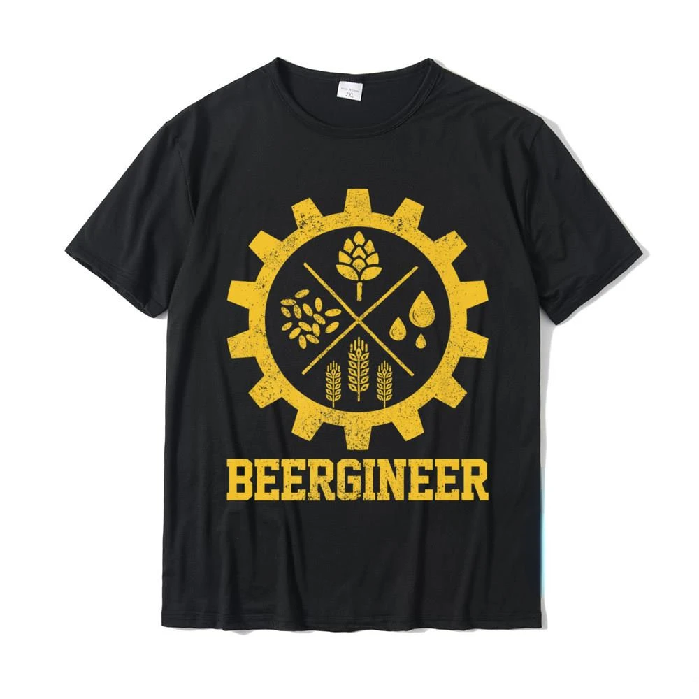 

Beergineer Homebrew Home Brewing Craft Beer Brewer Gift Graphic Tshirts Otaku Pattern Unisex Short Sleeve Tee Comfortable Trend