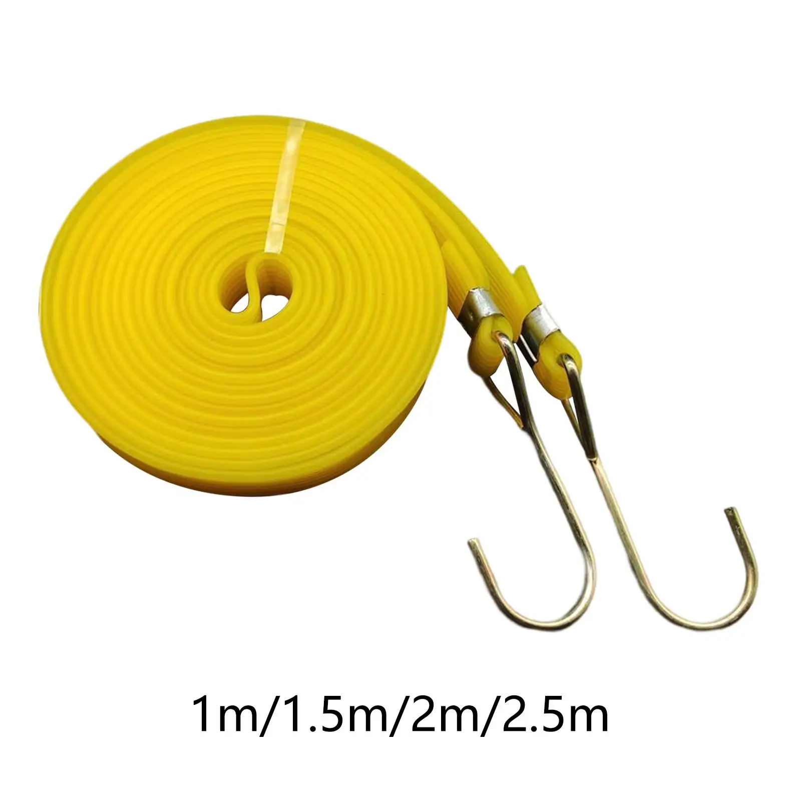 

Желтые плоские резиновые ремешки, эластичные шнуры с крючками для, багажник, кемпинг, садоводство