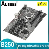 aubess b250 mining motherboardswitch cable 12xpcie to usb3 0 support lga 1151 socket i3i5i7 series cpu bitcoin btc eth miner