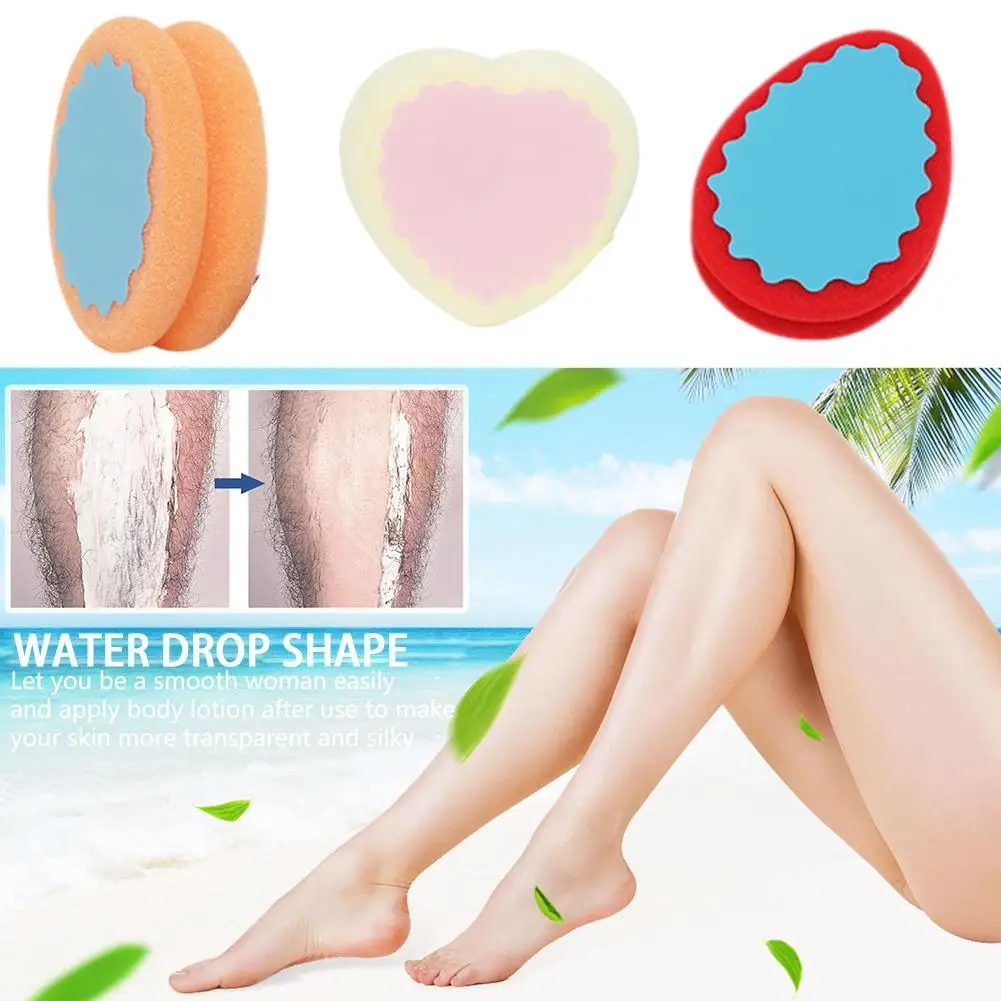 

Magic Painless Hair Removal Popular Depilation Sponge Remove Tool Drop Water Removal Effective Pad Hair Sponge Shape P6N9