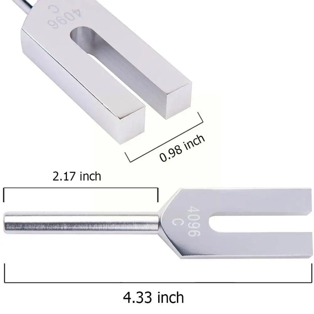 Вилка для настройки 4096 Гц из алюминиевого сплава высокочастотная вилка