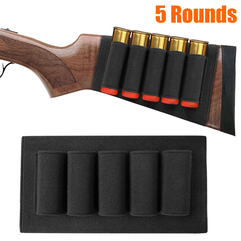 

5/8/9/14 Rounds Shotgun Buttstock Ammo Pouch Shell Holder Bullet Cartridge Bandolier Carrier Gun Accessory Hunting Military Gear