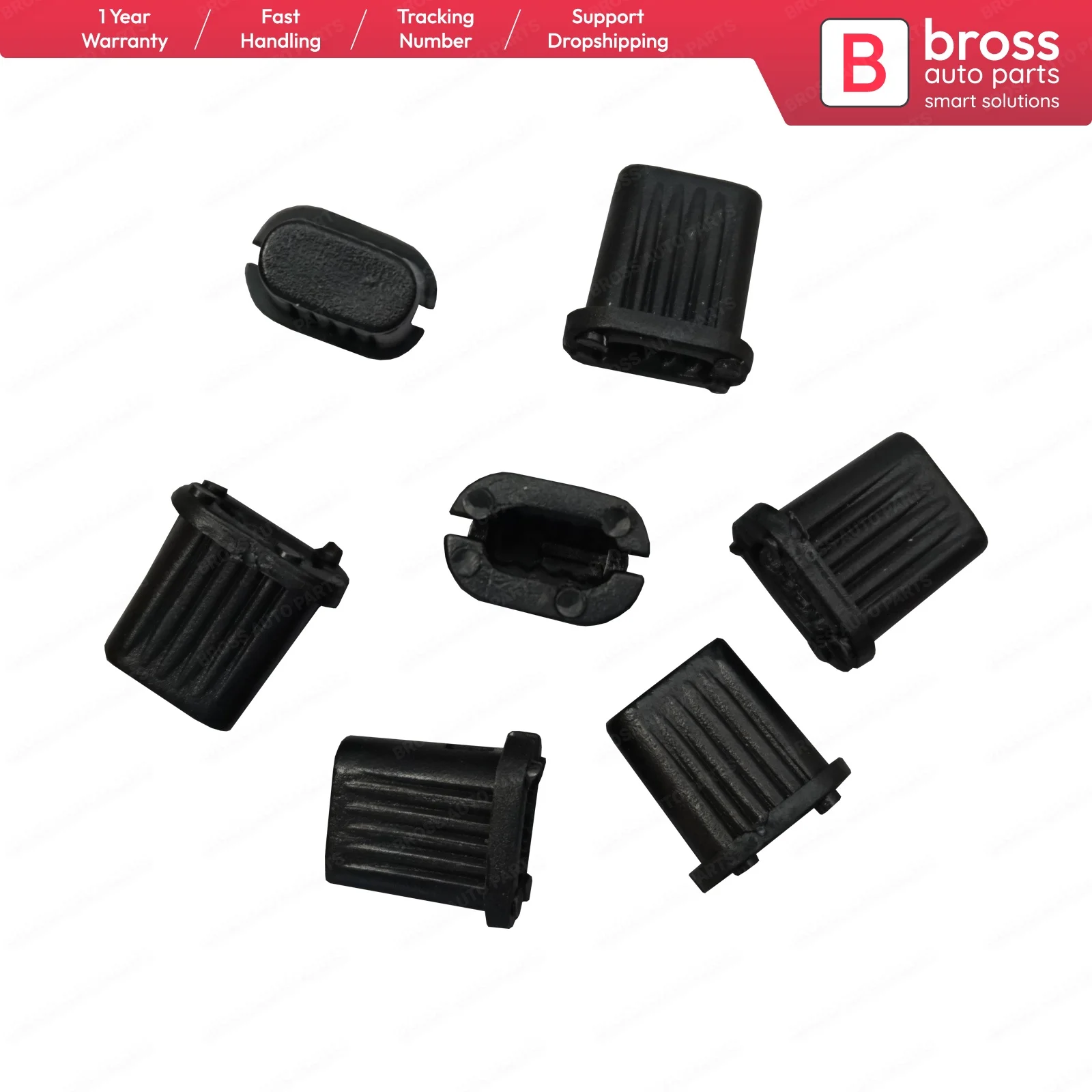 BCF5035 10 Pieces Side Moulding Clip BLACK 7703081185-699796 for Renault Megane Kangoo Clio Peugeot Citroen Dacia Opel | Автомобили и