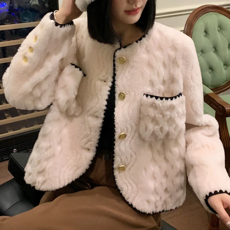 

New Lamb Wool Coat Winter Jacket Women Teddy Bear Female Alpaca Coats Warm Thicken Coat Women Classic Brand Design Korean