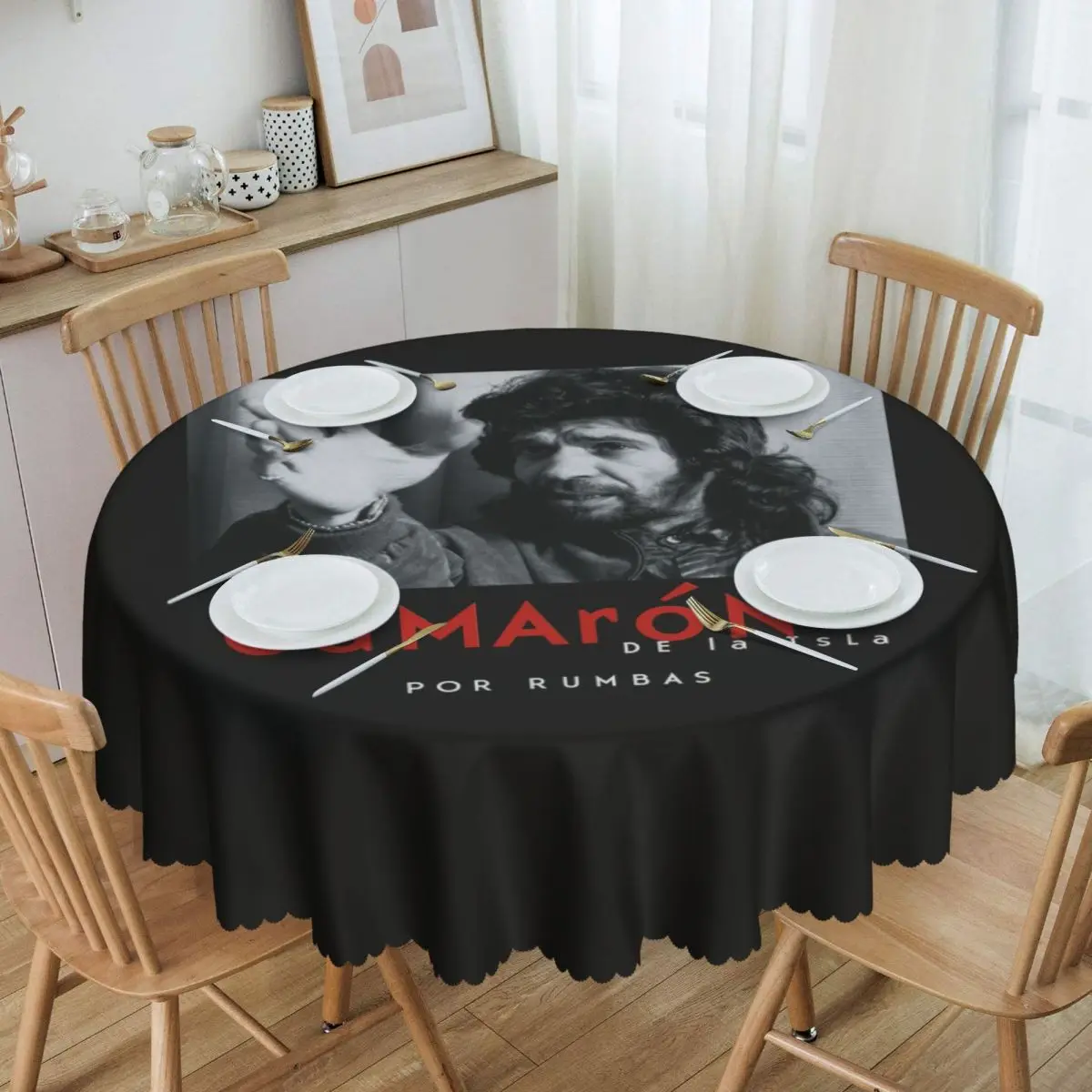 

Круглая Водонепроницаемая скатерть для стола, 60 дюймов