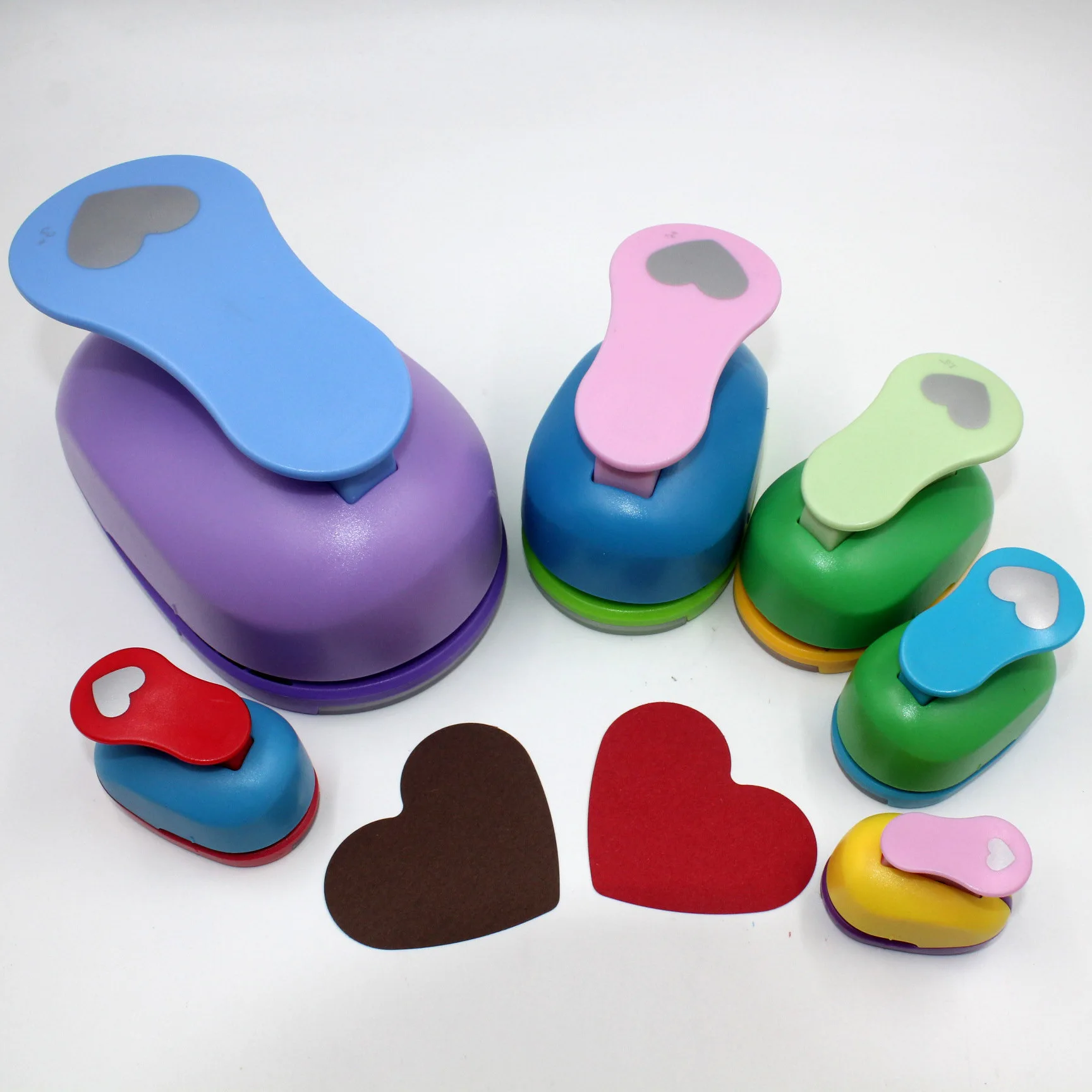 3/8'' 1cm 1.5cm 2.5cm hearts paper punch scrapbooking punches craft perfurador cutting machine furador diy puncher cutter |